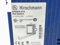 Hirschmann SPIDER 8TX Rail Switch Schienenschalter