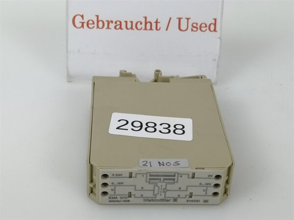 Weidmüller EMA U/U Terminalblock 814031