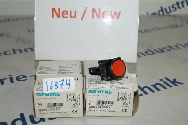 Siemens 3SB32 03-0AA21 Drucktaster 3SB3203-0AA21