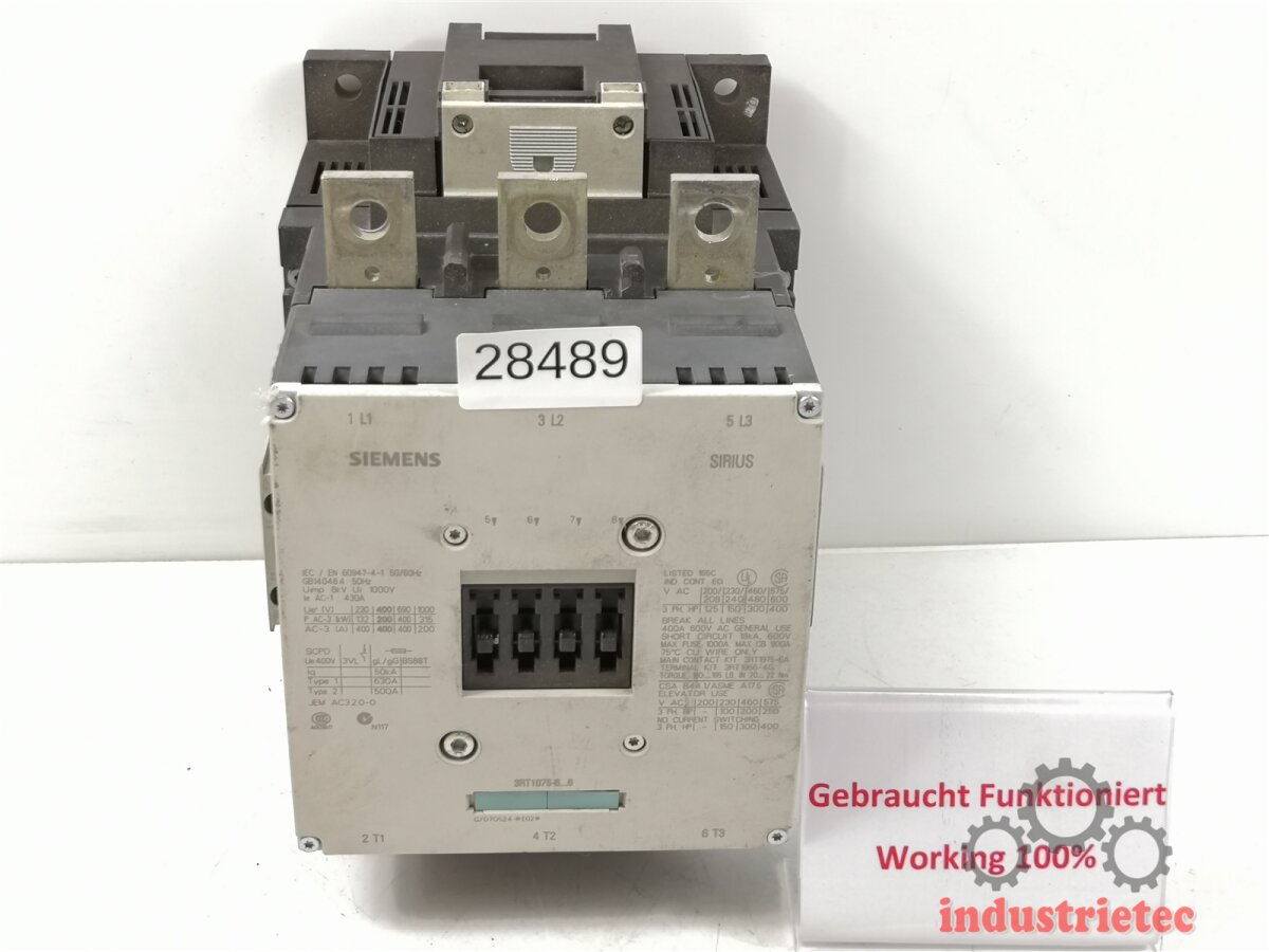 SIEMENS SIRIUS 3RH1921-1DA11 Leistungsschütz 3RH19211DA11, 350,00