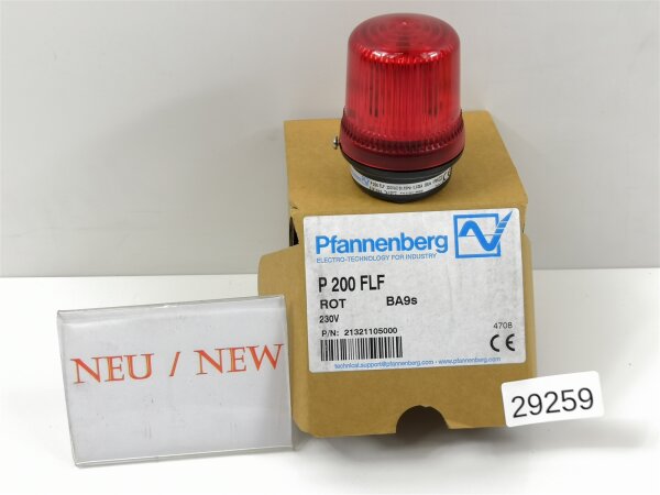 Pfannenberg P 200 FLF Signalleuchte 21321105000 ROT