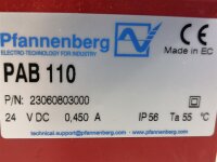 Pfannenberg PAB 110 Warnsignal Alarmhupe Blitzlicht 23060803000