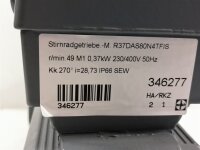 SEW 0,37 KW 49 min Getriebemotor R37DAS80N4/TF/IS Gearbox 25 mm