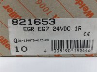 10x Weidmüller EGR EG7 24VDC 1R RELAISKOPPLER EGREG724VDC1R 821653