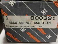 Weidmüller RSSD 9B MIT UNc 4.40 Klemmenleisten 800391
