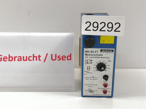ZIEHL MS 40 ZT Motorschutz MS40ZT 221120