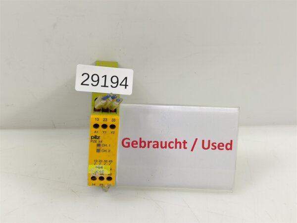 pilz PZE X4 24VDC 4n/o Sicherheitsrelais Relais 774585