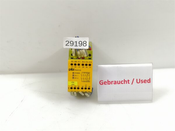 pilz PNOZ X3 230VAC 24VDC 3n/o 1n/c 1so Sicherheitsschaltgerät 774318