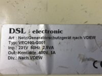 DSL- electronic VEC100-G001 Netz/Generatorschutzgerät VEC100G001