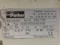 Parker ACM2n00030-4/0-3-G6 AC-Servomotor 001220