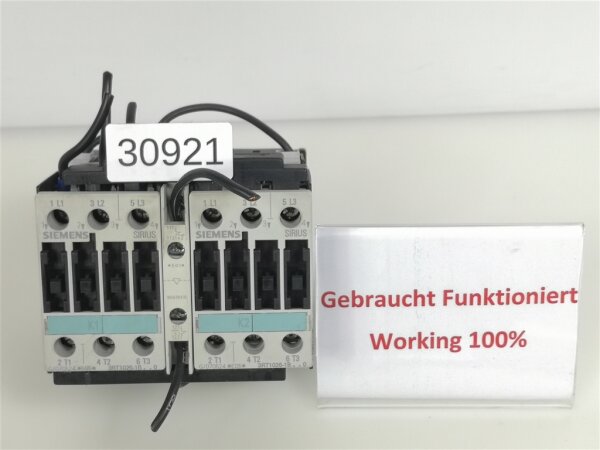 2x Siemens 3RA1326-8XB30-1BB4 3ZX1012-0RA00-4BA1 Rückfahr Moto Schütz