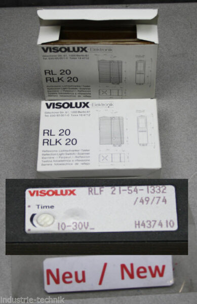 visolux RL20 RLF 21-54-1332/49/74 Reflex Lichtschranke Taster RLF21-54-1332
