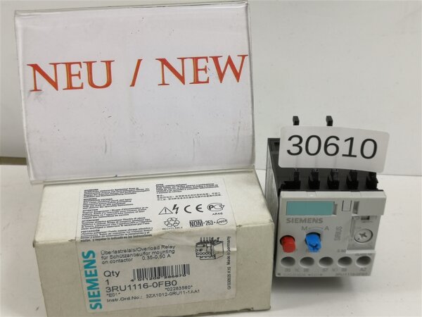 SIEMENS 3RU1116-0FB0 Überlastrelais Relais