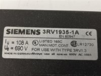 4x SIEMENS 3RV1935-1A 3 Phasen Sammelschiene
