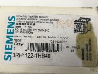 SIEMENS 3RH1122-1HB40 Hilfsschütz