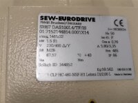 SEW-EURODRIVE 1,5 kW 22 min Getriebemotor SH67 DAS100L4/TF/IS Gearbox