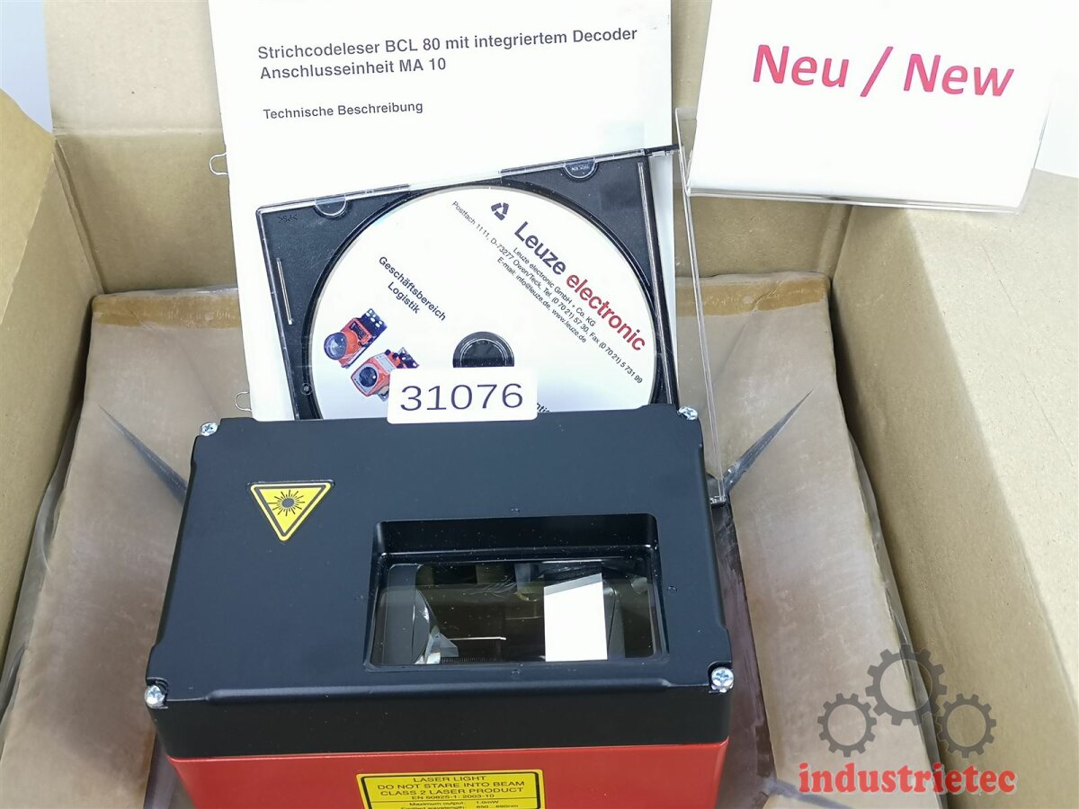 Leuze BCL 80 SN2 100 Barcodescanner Scanner Sensor BCL80SN2100, 3.000,00