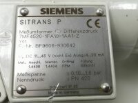 Siemens SITRANS P 7MF4520-1FA10-1AA1-Z Meßumformer für Differenzdruck