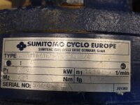 SUMITOMO 1,1 KW TC-F 3 Phasen Inductions Motor