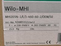 WILO MHI205N-1/E/3-460-60-2/OEM/50 Hochdruckpumpe...