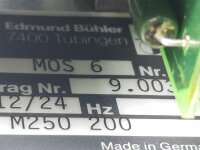 Edmund Bühler MOS 6 Power Supply 2780