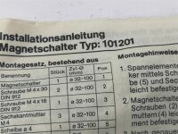 HOERBIGER 101 201 Magnetschalter 101201