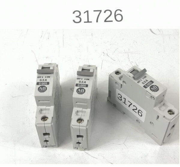 3 Stk als SET! Allen-Bradley 1492-CB1 Circuit Breaker Leistungsschalter