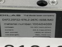 Rofin Dilas Diode D4F2.25P22-976.2-267C-IS58.1MO Laser