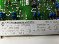 APPARATEBAU HUNDSBACH AH 77270-L3233-A000 Messverstärker AH 77270 0269 6822