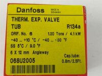 Danfoss Expansionsventil R134a TUB6 N Löt 6x12mm 068U2005