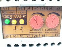 Seidel 2 NLSW-2a Luftstromwächter Relais Wechsler