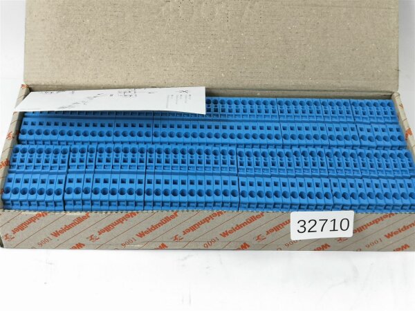 100 STÜCKE Weidmüller ZDU 4 BL 4mm²  1632060000Reihenklemme Durchgangsklemme