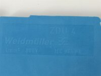 100 STÜCKE Weidmüller ZDU 4 BL 4mm²  1632060000Reihenklemme Durchgangsklemme