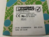 50 STÜCKE PHOENIX CONTACT QTC 1,5 BU  Reihenklemme...