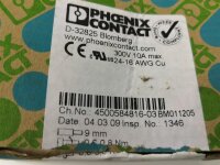 48 STÜCKE PHOENIX CONTACT QTTCBU 1,5-PV Reihenklemme Durchgangsklemme 3050361