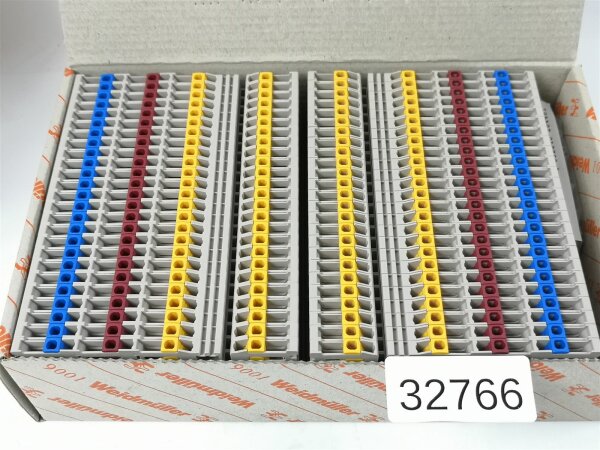 50 STÜCKE Weidmüller IIK 1.5N 3L  Reihenklemme Durchgangsklemme 1801840000