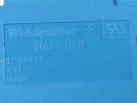 20 STÜCKE Weidmüller ZDU 10/3AN BL  Reihenklemme Durchgangsklemme 1767700000