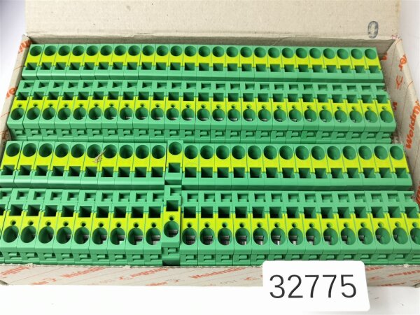 50 STÜCKE Weidmüller ZPE 6  Reihenklemme Durchgangsklemme 1608670000
