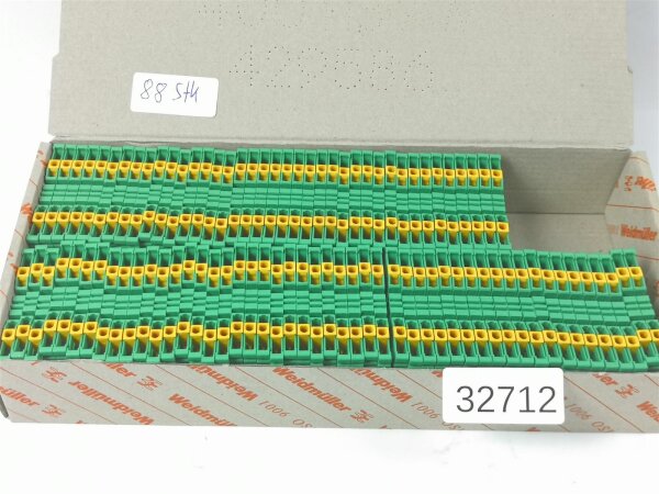 88 STÜCKE Weidmüller IPE 1.5N 1,5mm² Reihenklemme Durchgangsklemme 1792560000