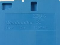 50 STÜCKE Weidmüller ZDU 6 BL 6mm² Reihenklemme Durchgangsklemme 1608630000