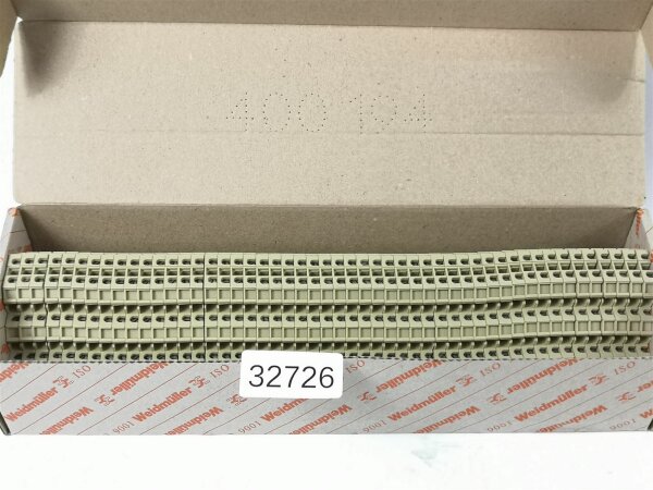 50 STÜCKE Weidmüller MAK 2.5 2,5mm² Reihenklemme Durchgangsklemme 1615270000