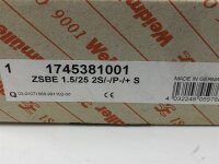 Weidmüller ZSBE 1.5/25 2S/-/P-/+S  Reihenklemme Durchgangsklemme 1745381001
