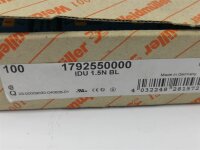 98 STÜCKE Weidmüller IDU 1.5N BL 1,5mm² 1792550000 Reihenklemme Durchgangsklemme