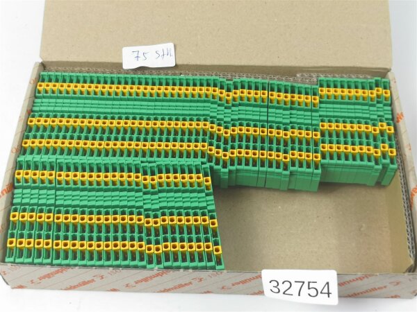 75 STÜCKE Weidmüller IPE 1.5N/3AN 1,5mm² Reihenklemme Durchgangsklemme 1792590000