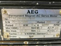 AEG FT421M-00C0-00 Permanent Magnet AC Servomotor...