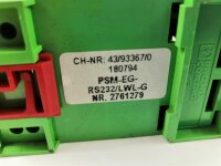 PHOENIX CONTACT PSM-EG-RS232LWL-G Converter 2761279