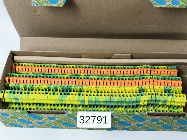 50 STÜCKE Phoenix Contact QTTCBU 1,5-PE 3050277  Schutzleiterklemme Durchgangsklemme