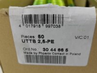 50 STÜCKE Phoenix Contact UTTB 2,5-PE 3044665...