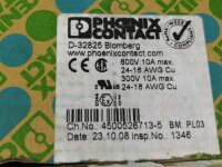 50 STÜCKE Phoenix Contact QTTCB 1,5-PV 3205153  Schutzleiterklemme Durchgangsklemme