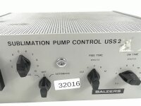 BALZERS USS 2 Sublimation Pump Control 111